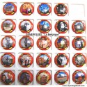 SERIE DE 24 CAPSULES DE CHAMPAGNE - GENERIQUES "La Belgique " Contour Rouge
