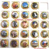SERIE DE 24 CAPSULES DE CHAMPAGNE - GENERIQUES "La Belgique " Contour  Jaune
