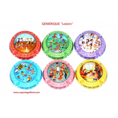 NEWS - SERIE DE 6 CAPSULES DE CHAMPAGNE - GENERIQUE (Loisirs)