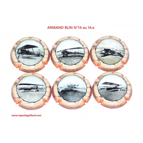NEWS - SERIE DE 6 CAPSULES DE CHAMPAGNE - ARMAND BLIN N°14