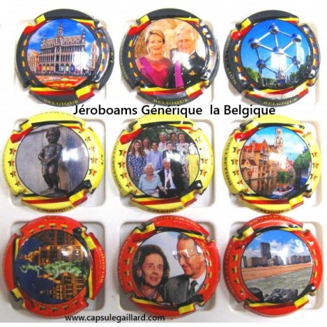 9 JEROBOAMS -  GENERIQUE  " La Belgique "