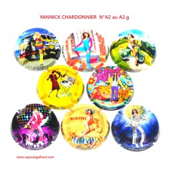 SERIE DE 8 CAPSULES DE CHAMPAGNE YANNICK CHARDONNIER N°A2 au A2.g
