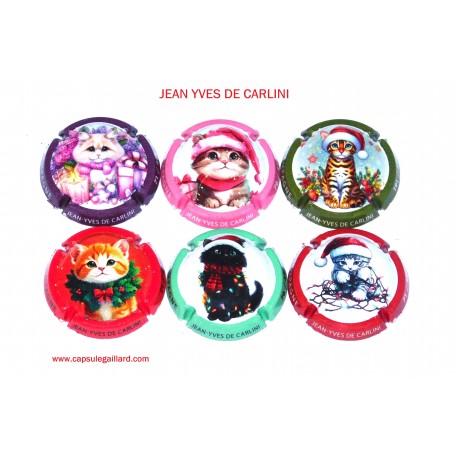 SERIE DE 6 CAPSULES DE CHAMPAGNE - JEAN YVES DE CARLINI