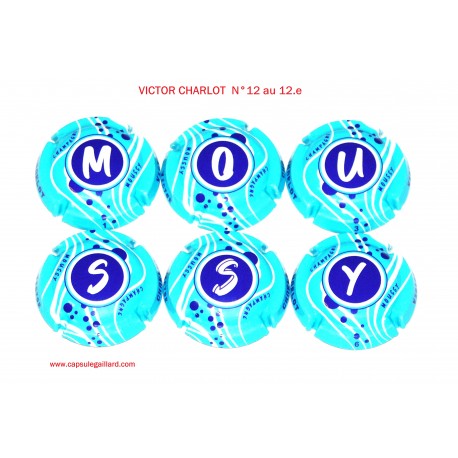 Série de 6 capsules de Champagne - VITOR CHARLOT N°12 au 12.e