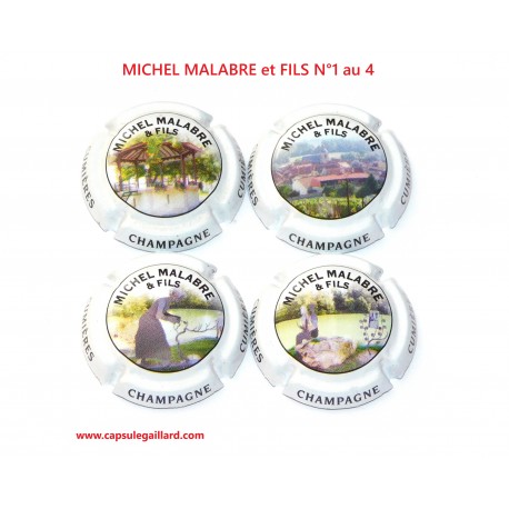 Série de 4 Capsules de champagne - THIL - CUILLIER PERE et FILS N°1.c