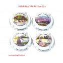 SERIE DE 4 CAPSULES DE CHAMPAGNE VADIN PLATEAU  N°22 au 22.c