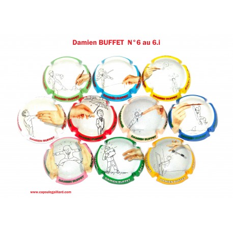 SERIE DE 10 CAPSULES DE CHAMPAGNE - DAMIEN BUFFET