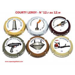 SERIE DE 6 CAPSULES DE CHAMPAGNE - COURTY LEROY N°12r au 12w