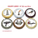 SERIE DE 6 CAPSULES DE CHAMPAGNE - COURTY LEROY N°12r au 12w