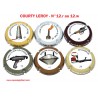 SERIE DE 6 CAPSULES DE CHAMPAGNE - COURTY LEROY N°12r au 12w