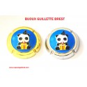 2 BIJOUX - GUILLETTE BREST - Contour Argent et Or - 150 Exemplaires