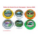 Série de 6 Capsules de champagne - RALLYE EPERNAY 2025