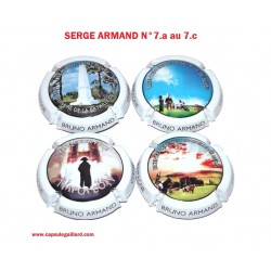 SERIE DE 4 CAPSULES DE CHAMPAGNE BRUNO ARMAND N°7.7a.7b.7c