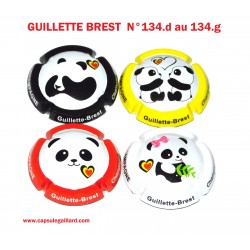 SERIE DE 4 CAPSULES DE CHAMPAGNE - GUILLETTE BREST N°134.d au 134.g