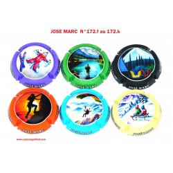 SERIE DE 6 CAPSULES DE CHAMPAGNE  JOSE MARC  N°172.f au 172.k