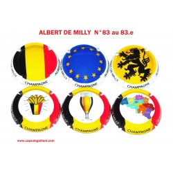 SERIE DE 6 CAPSULES DE CHAMPAGNE - ALBERT DE MILLY N°83