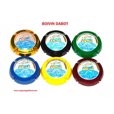 LOT DE 6 CAPSULES DE CHAMPAGNE - BOIVIN DABOT