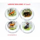 SERIE DE 4 CAPSULES DE CHAMPAGNE - LAGRAVE BOULOGNE N°1 au 4