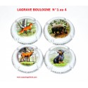 SERIE DE 4 CAPSULES DE CHAMPAGNE - LAGRAVE BOULOGNE N°1 au 4