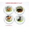 SERIE DE 4 CAPSULES DE CHAMPAGNE - LAGRAVE BOULOGNE N°1 au 4