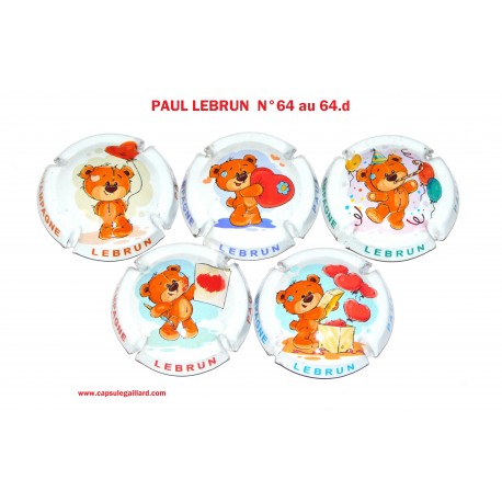 SERIE DE 5 CAPSULES DE CHAMPAGNE - HENRI RIGOT N°11