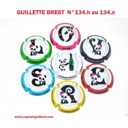 SERIE DE 7 CAPSULES DE CHAMPAGNE - GUILLETTE BREST - 250 Exemplaires