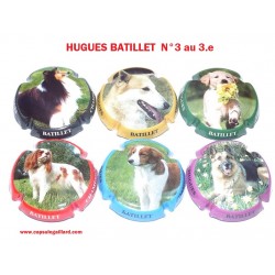 SERIE DE 6 CAPSULES DE CHAMPAGNE - HUGUES BATILLET N°3