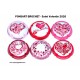 SERIE DE 6 CAPSULES DE CHAMPAGNE - PONSART BROCHET (Saint Valentin 2026)