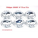 SERIE DE 6 CAPSULES DE CHAMPAGNE - PHILIPPE DOURY N°75