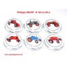 SERIE DE 6 CAPSULES DE CHAMPAGNE - PHILIPPE DOURY N°66 "Tracteurs"