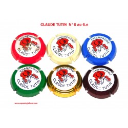 SERIE DE 6 CAPSULES DE CHAMPAGNE CLAUDE TUTIN  N°6 au 6.e