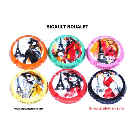 SERIE DE 6 CAPSULES DE CHAMPAGNE - BIGAULT ROUALET