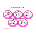 SERIE DE 5 CAPSULES DE CHAMPAGNE GENERIQUES  N°1111