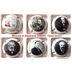 SERIE DE 6 CAPSULES DE CHAMPAGNE - Mickael et Stéphanie JOBERT (Jules Verne)