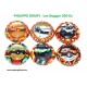 SERIE DE 6 CAPSULES DE CHAMPAGNE PHILIPPE DOURY - Les Buggys 360 Ex