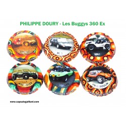 SERIE DE 6 CAPSULES DE CHAMPAGNE PHILIPPE DOURY - Les Buggys 360 Ex