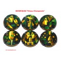 News - Série de 6 Capsules de Champagne GENERIQUES (Vitraux Champenois)