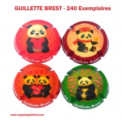 4 Capsules de champagne - GUILLETTE BREST - 240 Exemplaires
