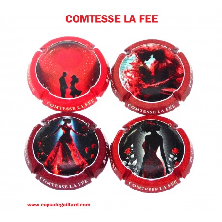Série de 4 capsules de champagne COMTESSE LA FEE (120 Ex)