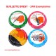 Série de 4 capsules de Champagne GUILLETTE BREST (240 Ex)