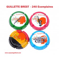 Série de 4 capsules de Champagne GUILLETTE BREST (240 Ex)