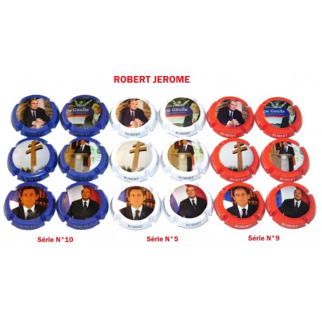 3 Séries de 6 capsules ROBERT JEROME ( Président Français)