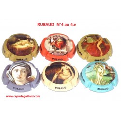 SERIE DE 6 CAPSULES DE CHAMPAGNE - RUBAUD "Les Tableaux"