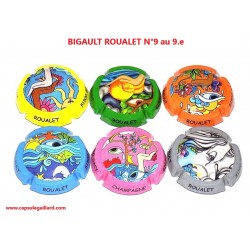 SERIE DE 6 CAPSULES DE CHAMPAGNE - BIGAULT ROUALET  (Les Mains)