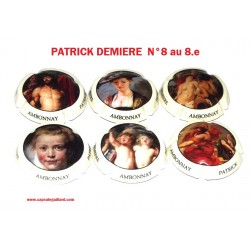 SÉRIE de 6 CAPSULES DE CHAMPAGNE PATRICK DEMIERE 