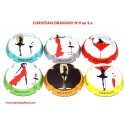 SERIE DE 6 CAPSULES DE CHAMPAGNE - DRAVIGNY CHRISTIAN