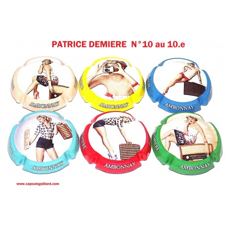 SERIE DE 6 CAPSULES DE CHAMPAGNE - PATRICK DEMIERE