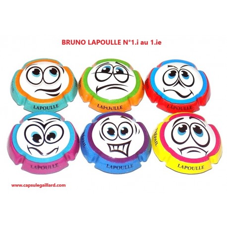 SERIE DE 6 CAPSULES DE CHAMPAGNE - LAPOULLE et FILS