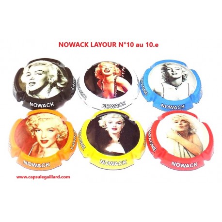 SERIE DE 6 CAPSULES DE CHAMPAGNE - NOWACK LAYOUR