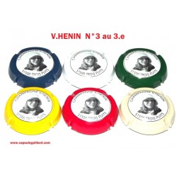 SÉRIE de 6 CAPSULES DE CHAMPAGNE V.HENIN N°3